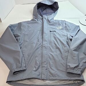 The North Face Dryvent  Men's Light Gray Hooded Rain Jacket